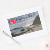 Haukland Beach Rechteckiger Aufkleber (Umschlag)