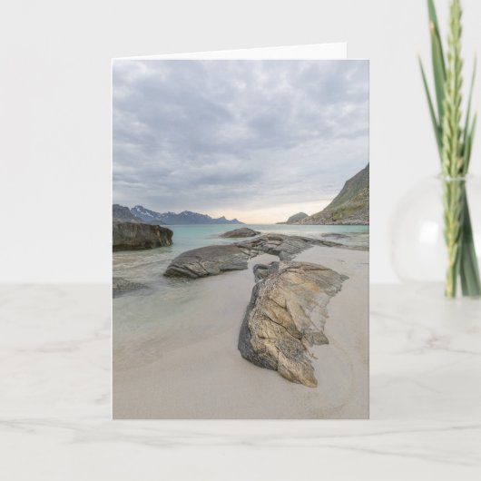 Haukland Lofoten Karte (Vorderseite)