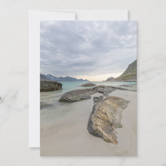 Haukland Lofoten Karte (Vorderseite)