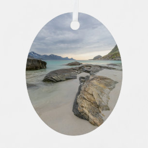Haukland Lofoten Ornament Aus Metall