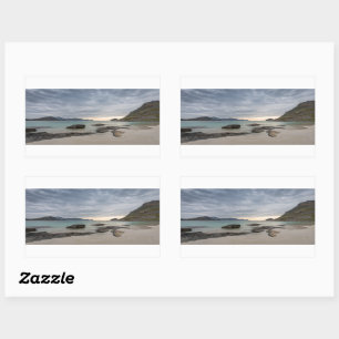 Haukland Lofoten Rechteckiger Aufkleber