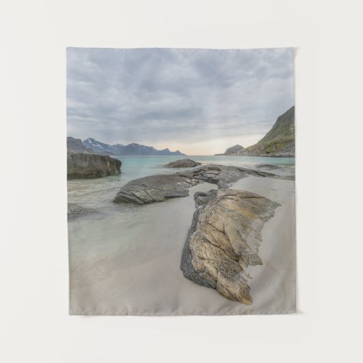 Haukland Lofoten Wandteppich (Vorderseite)