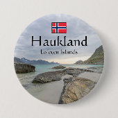 Haukland Souvenir Button (Vorderseite)