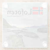 Haukland Souvenir Glasuntersetzer (Rückseite)