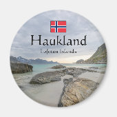 Haukland Souvenir Magnet (Vorne)
