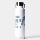 Haul. Break Ice. Repeat. Horse Lover Water Bottle Trinkflasche (Vorne)