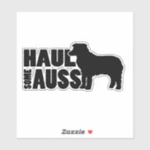 Haul some Auss - A Funny Mini-Aussie Sticker (Blatt)
