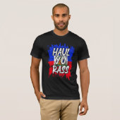 Haul Yu Rass Afro Pride Kriol Haiti Flag T-Shirt (Vorne ganz)