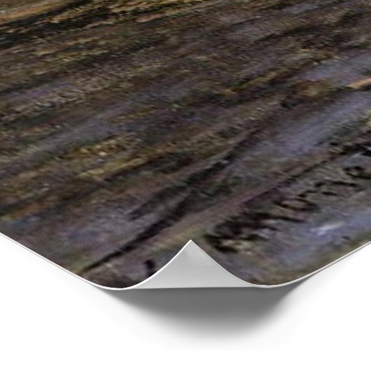 Hauling a Boat Ashore, Honfleur Poster (Ecke)