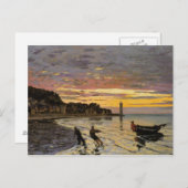 Hauling a Boat Ashore, Honfleur Postkarte (Vorne/Hinten)