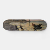 Hauling a Boat Ashore, Honfleur Skateboard (Horizontal)
