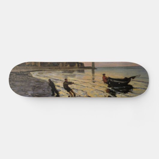 Hauling a Boat Ashore, Honfleur Skateboard (Horizontal)