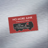 Hauling And Junk Removal Theme Magnetic Magnetische Visitenkarte (Beispiel)