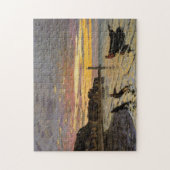 Hauling Boat Ashore Honfleur Monet Fine Art Art Ar Puzzle (Vertikal)