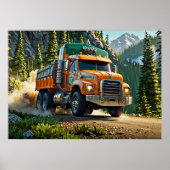 Hauling Gravel - LKW Poster (Vorne)
