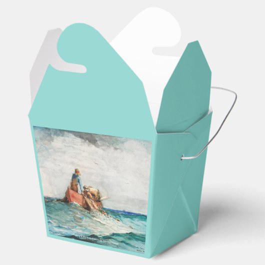 Hauling in the Nets (1887) von Winslow Homer Geschenkschachtel (Geöffnet)