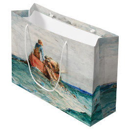 Hauling in the Nets (1887) von Winslow Homer Große Geschenktüte