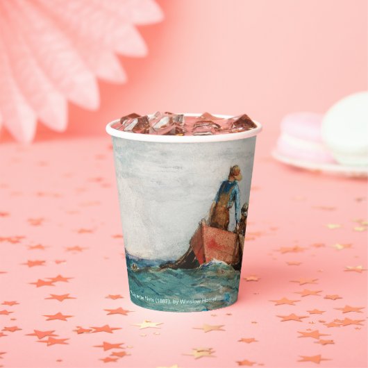 Hauling in the Nets (1887) von Winslow Homer Pappbecher (Insitu)