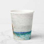 Hauling in the Nets (1887) von Winslow Homer Pappbecher (Rückseite)