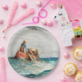 Hauling in the Nets (1887) von Winslow Homer Pappteller (Party)