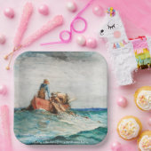 Hauling in the Nets (1887) von Winslow Homer Pappteller (Party)