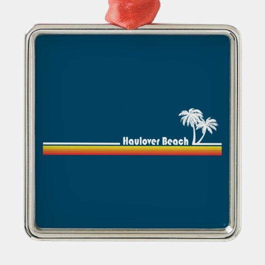 Haulover Beach Miami Florida Ornament Aus Metall (Vorne)
