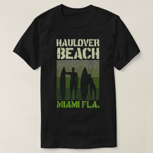 Haulover Beach Miami Florida Surf Sommer Souvenir T-Shirt (Design vorne)