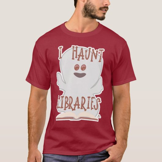 Haunt Libraries Funny Bookween Art T-Shirt (Vorderseite)