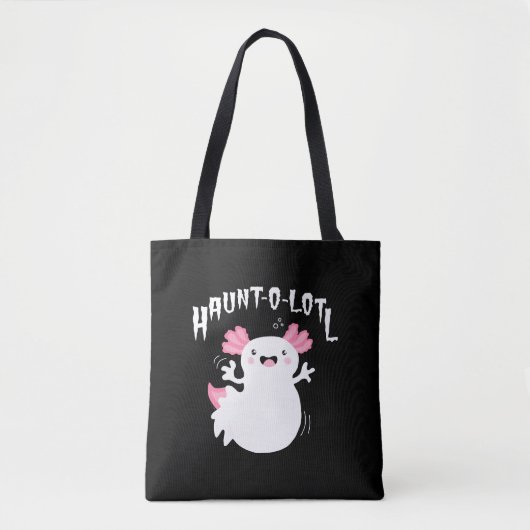 Haunt-O-Lotl Ghost Axolotl Tasche (Vorderseite)