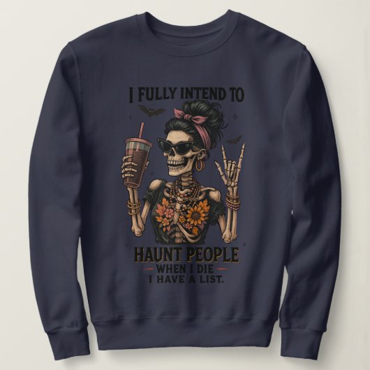 "Haunt People" Halloween Coolstes Sweatshirt (Design vorne)