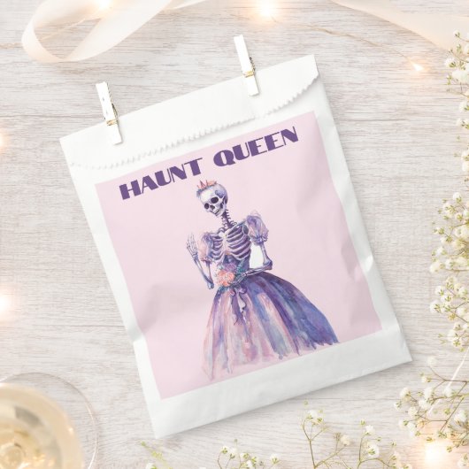 Haunt Queen | Halloween Spooky Skeleton Favor Bags Geschenktütchen (Ausgeschnitten)