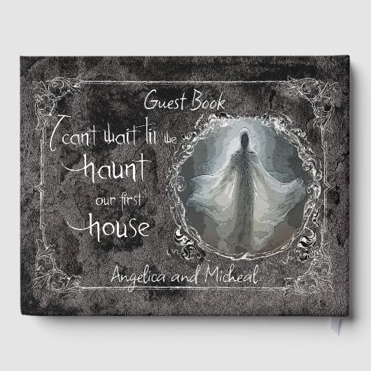 Haunt unsere Hochzeit im ersten Haus Gästebuch (Rückseite)