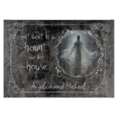 Haunt unsere Hochzeit im ersten Haus Schneidebrett (Vorderseite)