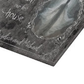 Haunt unsere Hochzeit im ersten Haus Schneidebrett (Ecke)