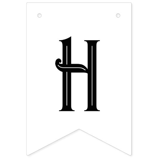 Hauntally Sweet Gothic Blume tätowieren Babydusche Wimpelkette (Erste Fahne)