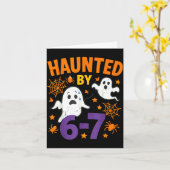 Haunted 67 Ghost Math Teacher Halloween Costume Ma Karte (Gelbe Blume)