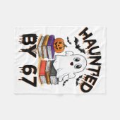 Haunted 67 Meme Six Seven 6-7 Funny Internet Joke  Fleecedecke (Vorderseite (Horizontal))