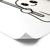 Haunted 67 Meme Six Seven 6-7 Funny Internet Joke  Poster (Ecke)
