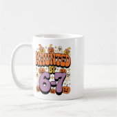 Haunted 67 Meme Six Seven 6-7 Lustiger Internet-Wi Kaffeetasse (Links)