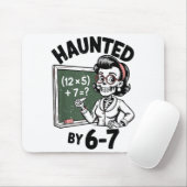 Haunted 67 Skeleton Math Teacher Halloween Costume Mousepad (Mit Mouse)
