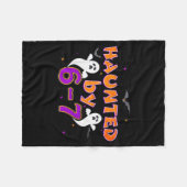 Haunted By 67 Funny 67 Halloween Costume  Fleecedecke (Vorderseite (Horizontal))