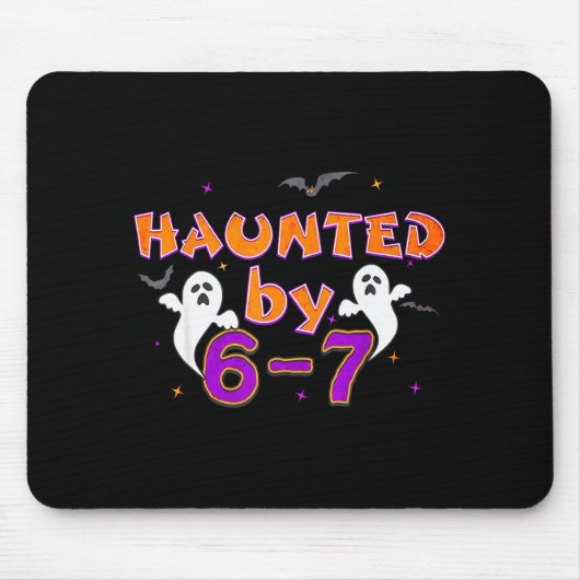 Haunted By 67 Funny 67 Halloween Costume  Mousepad (Vorne)