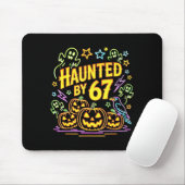 Haunted By 67 Funny Ghost And Pumpkin Halloween Mousepad (Mit Mouse)