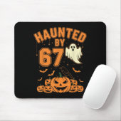 Haunted By 67 – Funny Ghost And Pumpkin Halloween Mousepad (Mit Mouse)