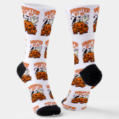 Haunted by 67 Funny Ghost And Pumpkin Halloween Socken (Gewinkelt)