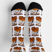 Haunted by 67 Funny Ghost And Pumpkin Halloween Socken (Oben)