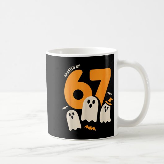 Haunted By 67 Funny Halloween Meme Design  Kaffeetasse (Rechts)