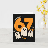 Haunted By 67 Funny Halloween Meme Design  Karte (Gelbe Blume)