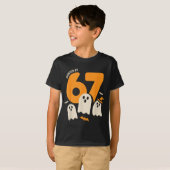 Haunted By 67 Funny Halloween Meme Design T-Shirt (Vorne ganz)