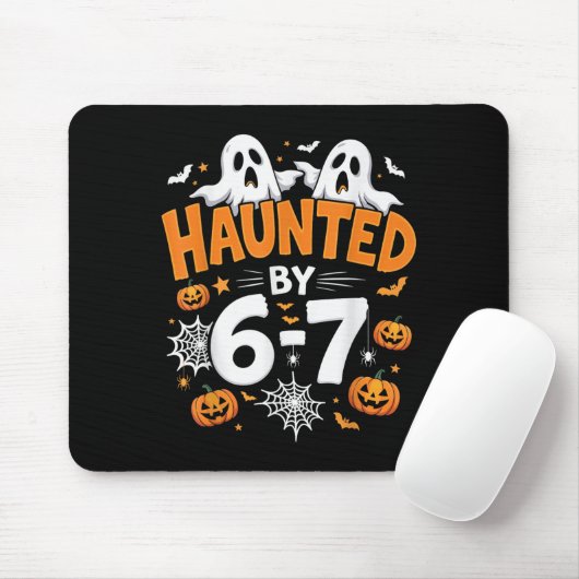 Haunted By 67 Funny Pumpkin And Ghost Halloween Co Mousepad (Mit Mouse)